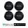 Fekete Smart Tag – Apple Find My / Android Find Hub kompatibilis nyomkövető biléta (4db)