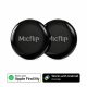 Fekete Smart Tag – Apple Find My / Android Find Hub kompatibilis nyomkövető biléta (2db)